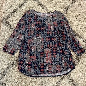 Ladies Westbound 3/4 Sleeve Top